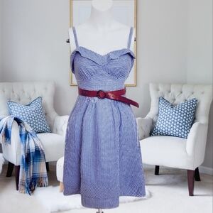 Y2K AEO Open Tie Back Retro Vintage Summer Dress( belt Not Included)